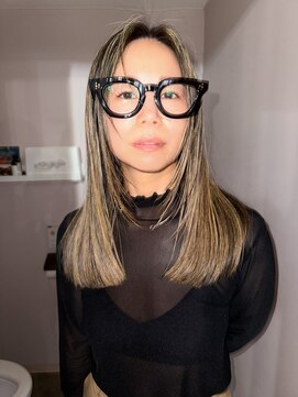 アンドコー(Andco) 【Andco】フェイスレイヤーロングと白髪ぼかし