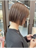 似合わせカット ボブヘア 縮毛矯正 ミニボブ 切りっぱなしボブ