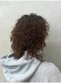 ハードパーマくるくるパーマカーリーヘアレイヤーショートパーマ