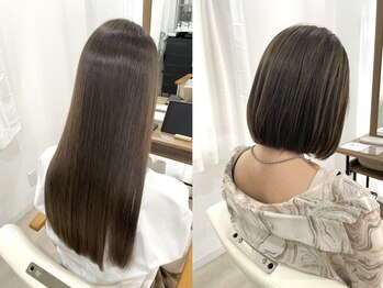 美髪専門サロン バイ マイル(美髪専門サロン by mile)の写真/【天王寺駅5分/髪質改善、縮毛矯正専門サロン】ショートも自然な仕上がりに♪縮毛矯正との組み合わせが得意
