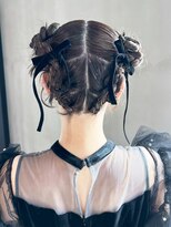 アルバム 銀座(ALBUM GINZA)&nbsp;ミディアム大人ガーリーおくれ毛前髪カット_ba575303