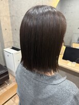 こんなところに美容室 切りっぱなしボブ