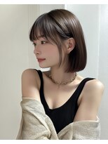 ヴェイン 渋谷(vain)&nbsp;重ためからっぱなしボブカット×お顔まわりレイヤー
