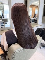 コード 四条河原町駅店(CHORD)&nbsp;ラベンダーブラウン 艶感ストレート ロング 透明感カラー 美髪