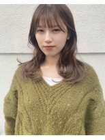 フレーム 博多店(FRAME)&nbsp;透け感ベージュでつくる柔らかミディ