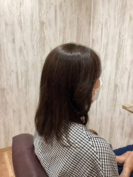 ハピネスヘアー(Happiness hair) オリーブカラー☆鎖骨ロングヘアー