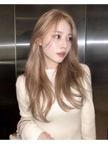 アジールヘア 池袋東口店(agir hair)&nbsp;人気大人レイヤーブリーチダブルカラー　池袋ブリーチ池袋
