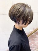 【morio成増】大人かわいい刈り上げ2ブロックショートボブ