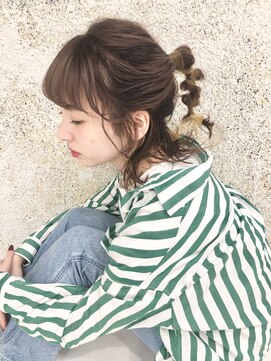 ビューティーマーケット アングゥ イオンモール名取(BEAUTY MARKET ungu) くねくねハーフアップ