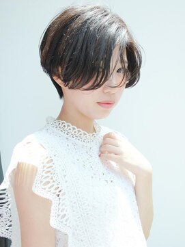 モリオ フロム ロンドン 成増店 【morio成増】大人かわいい黒髪ハンサムショート