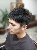アップバングショート