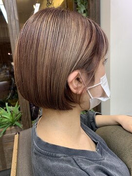 コレット ヘアー 大通(Colette hair) ピンクベージュ×BOB