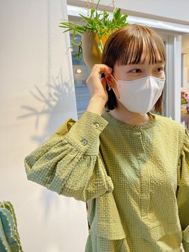 アンドチル 渋谷(AND CHILL) オリーブアッシュ×カジュアルボブ【AND CHILL渋谷】