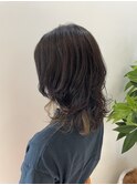 NAKADE ブルーブラウン×ロングウルフ