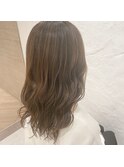大人可愛いフレンチセピアアッシュゆるふわ巻き/池袋