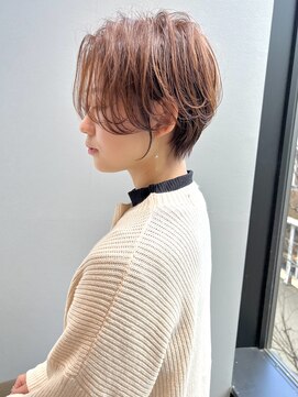 ジアン バイ ミルボン NU茶屋町+(GIEN by milbon) 前髪なし/ショートボブ/前下がり/大人/丸み/くびれ