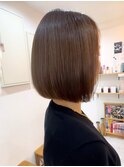 大人可愛い酸性ストレートパーマボブクールボブ20代30代40代