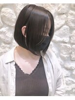 モアナ バイ ヘッドライト大宮店(Moana by HEADLIGHT)&nbsp;Moana【大宮】#前下がりボブ#髪質改善#艶髪#ダークブラウン