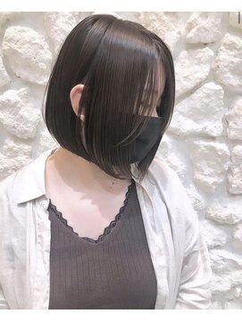 モアナ バイ ヘッドライト大宮店(Moana by HEADLIGHT) Moana【大宮】#前下がりボブ#髪質改善#艶髪#ダークブラウン