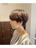 ハンサムショート×パーマ