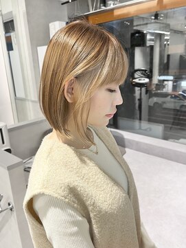 ファイブバイジエクト 堀江(FIVE by The Ect) シルキーベージュボブ