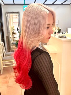 ラグーン 原宿 表参道(LAGOON) トレンドデザインカラー×ホワイトレッド