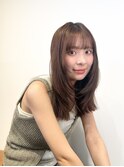 セミロング顔まわりレイヤー