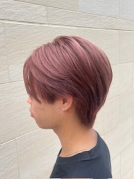 スタイル 成城学園前(STYLE) センターパート×ペールピンク