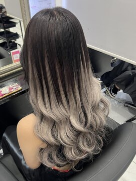 ヘアーデザイン ジェルム(Hair Design germe) バレイヤージュ風 / YUDU