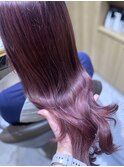【艶髪】秋冬におすすめ◎透明感くすみピンクカラー