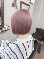 アルレン(Allen)&nbsp;切りっぱなしボブ【ペールピンク/髪質改善/宇都宮美容室】