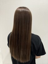 ルミヘアー 金沢駅西口店(Lumi hair)&nbsp;アッシュブラウン×ストレート