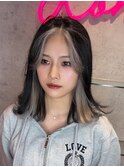 フェイスフレーミングシルバー前髪なし！