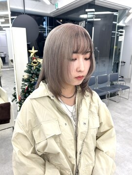 ブラウン(Brown) ミルクティーベージュ/インナーブラック