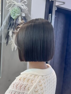 ロンドシエル 横浜(Lond ciel) イメチェン外ハネボブ美髪ワイドバングレイヤー韓国ブリーチなし