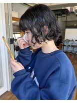 エムクランメイクス 原宿 表参道(m.clan MAKE'S)&nbsp;ボブパーマミニボブニュアンスパーマ