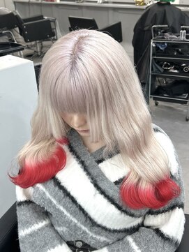 シェイロ(Cielro) 【ホワイト×エンドカラー/レッドカラー】saki