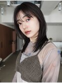 デジタルパーマレイヤーカット顔周り前髪ショートボブ/千葉