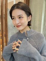 ビュートリアム 南青山(BEAUTRIUM)&nbsp;耳掛けボブ前髪なしミニボブ外ハネボブ小顔ショート大人ボブ30代