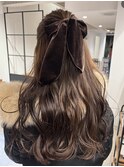 チョコレートカラー×リボンアレンジ