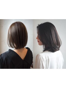 オシャレに魅せる◎隠す白髪染めから色を楽しむグレイカラーに*[六甲道/白髪ぼかし/白髪染め/ハイライト]