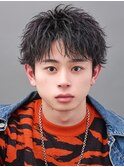ツーブロック爽やかダウンバングショート刈り上げ