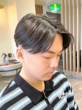 ハレ ヘアサロン(Hale hair salon) Haleブルーブラックニュアンスパーマスパイキーショートバーバー