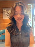 かきあげ前髪/パーマ/レイヤーカット/20代30代