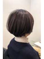 ドゥ スタイル 三国ヶ丘店(Duex Style) 大人の可愛さ、甘辛バランス くすみバイオレットピンク×ボブ