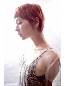 アール 北千住店(ar) ショートマッシュ/小顔バング/オレンジカラー/北千住