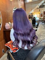 チャプター 問屋町(chapter)&nbsp;ラベンダーグレージュケアブリーチダブルカラー髪質改善岡山