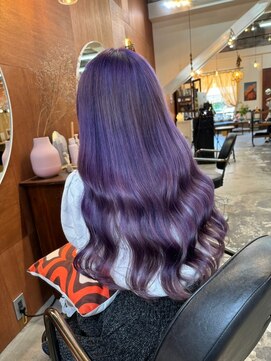 チャプター 問屋町(chapter) ラベンダーグレージュケアブリーチダブルカラー髪質改善岡山