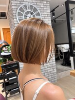 スチャステニィーバイルミ 日ノ出町店(Stastny by Lumi)&nbsp;ナチュラルボブ×ミルクティーベージュ