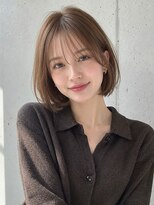 ノア 三宮店(NOA)&nbsp;【NOA】小顔レイヤーボブ×シアーブラウン
